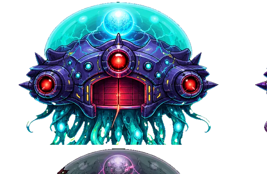Team Battle alien warship